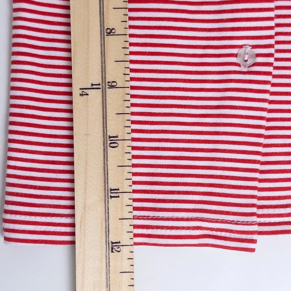 Zutano Baby Striped Button Up Cardigan Shirts 2pk 0-3M Red Lime Green‎ Cotton
